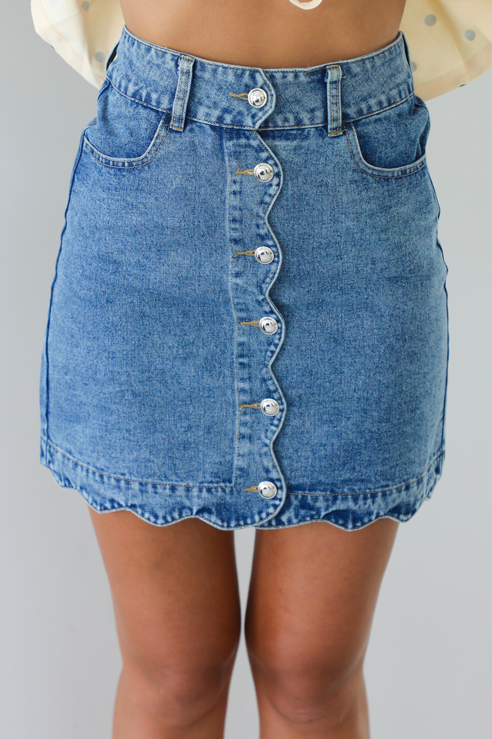 It's Game Time Skirt: Denim