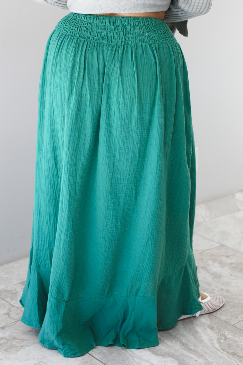 You & I Maxi Skirt: Sage