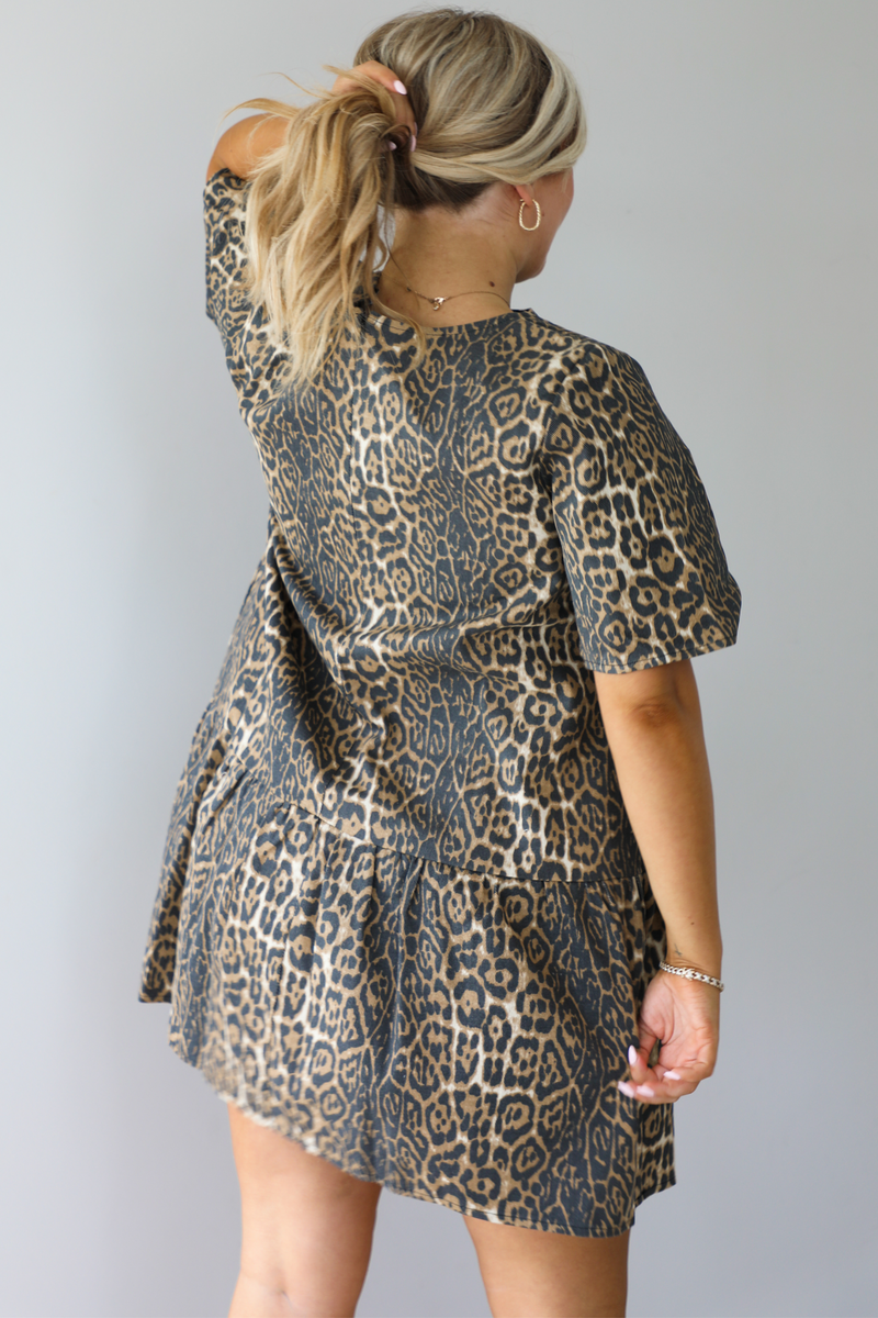 All Figured Out Dress: Leopard