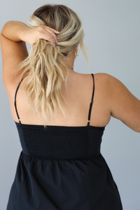 Off The Coast Midi Dress: Black