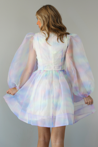 Birthday Girl Bow Dress: Rainbow