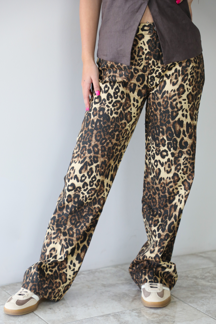 Take Me Back Pants: Leopard