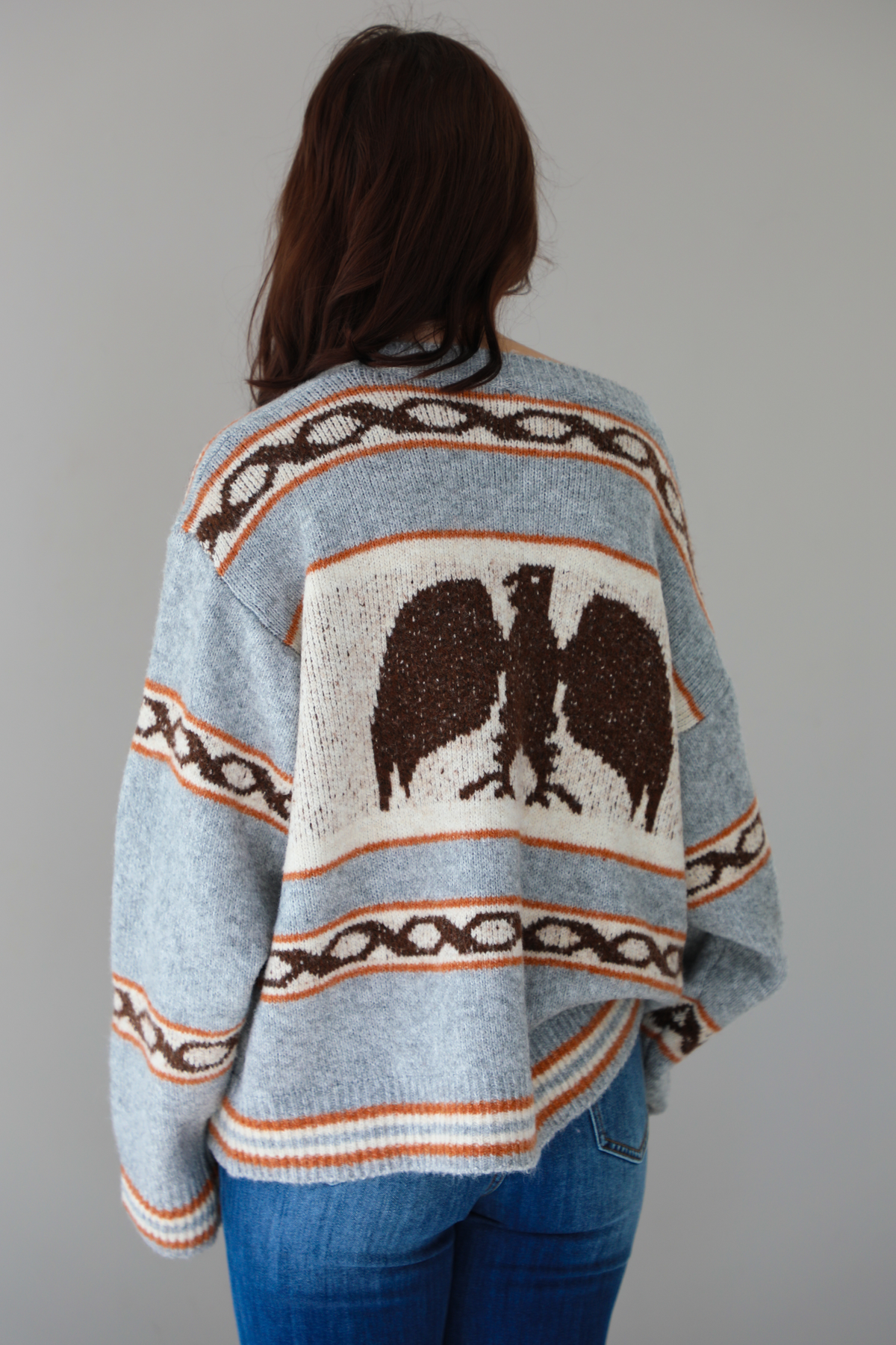 I Know Sweater: Heather Grey/Multi