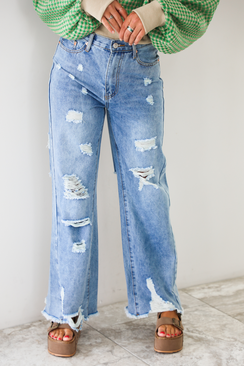 Jordan Mid Rise Jeans: Denim