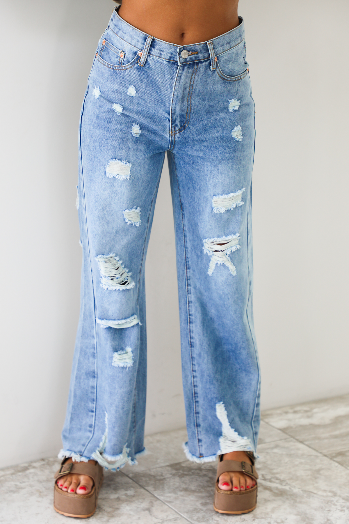 Jordan Mid Rise Jeans: Denim