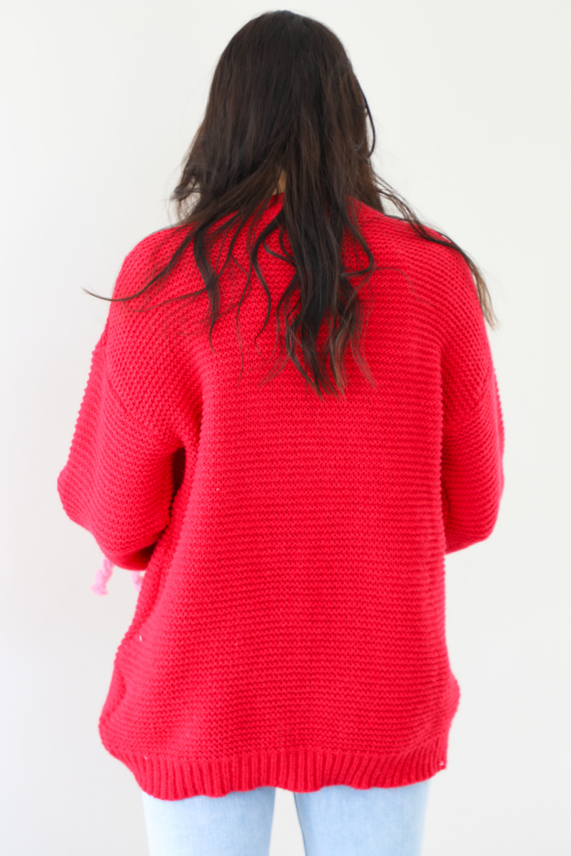 RESTOCK: Wear It Out Chunky Sweater: Red/Pink