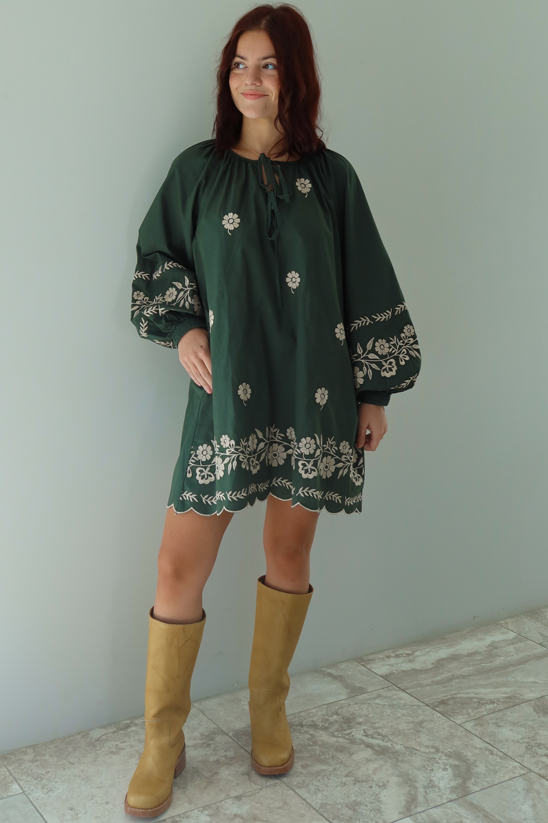 Breaking Free Dress: Olive/Multi