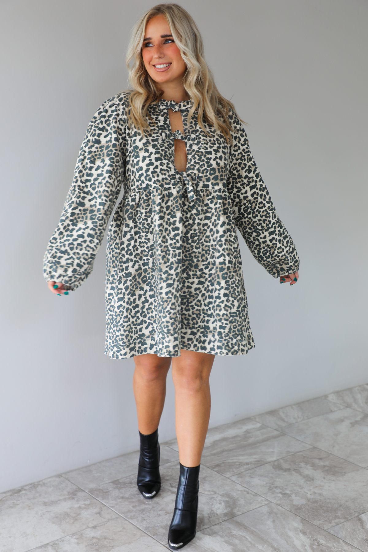 For Sure Dress: Leopard