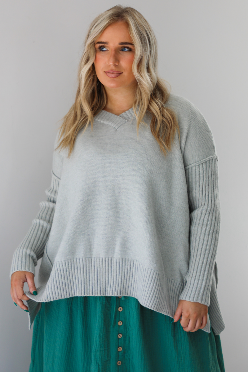 Campfire Songs Sweater: Grey