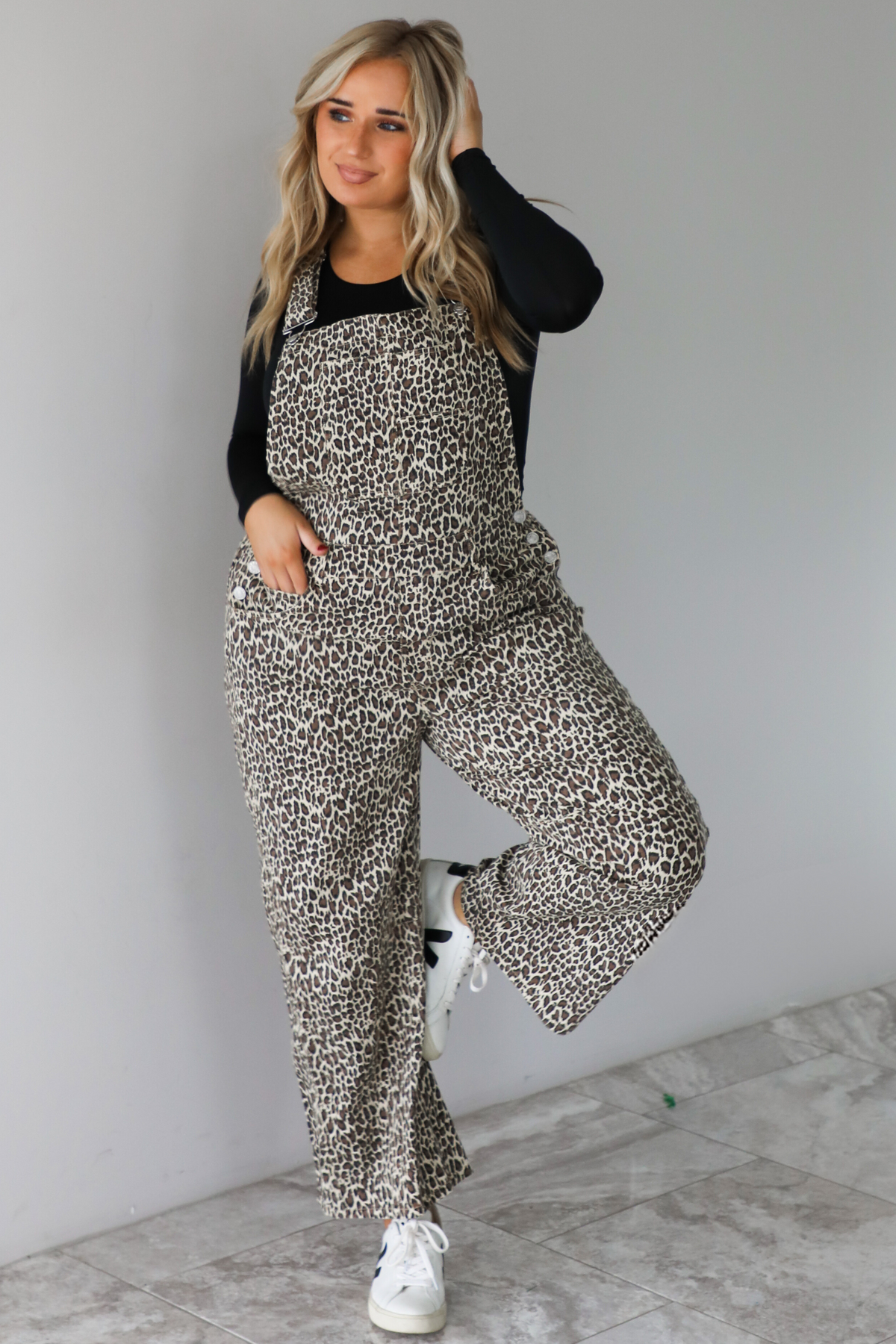 Keep It Real Overalls: Leopard